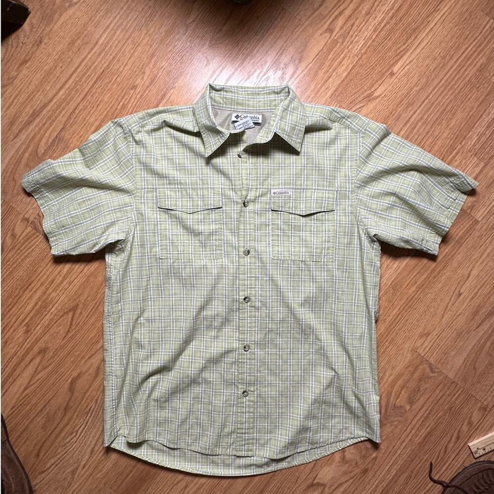 Mens Medium Vintage Columbia Sportswear Omni-Shade Plaid Shirt